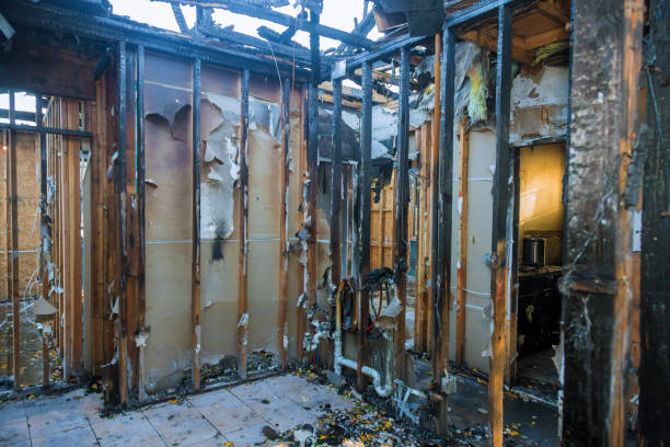 Professional Fire Damage Repair technician working in Mountainside, NJ